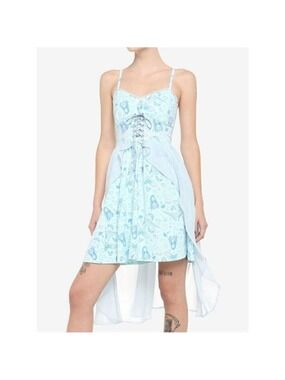 Corpse Bride Emily Flowy Lace-Up Cami Dress (Sm)